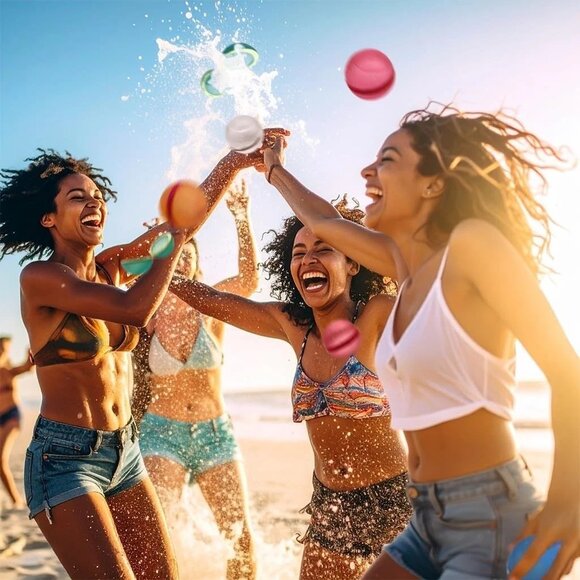 Magnetic Reusable Water Balloons (10-Pack) Multicolor Fast-Filling New - Picture 4 of 6